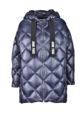 ANNIE PARIS Quilted Blue Down Jacket
