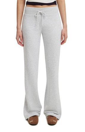 Cotton On Womens Low Rise Bootleg Sweatpant in Soft Grey Marle at Nordstrom, Size Xxx-Small