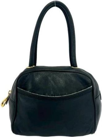 Loewe Pre-owned Boston Handbag - Dames - Vintage Handtas - Zwart - ONE Size - Leer - Vintage