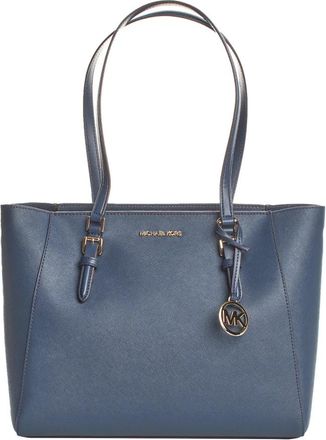 Michael Kors Convertible Lederen Tote Bag - Dames - Shoppers - Blauw - ONE Size - Leer - Tassen