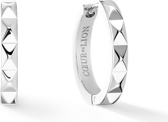 Coeur de Lion Hoop Spikes 12 Earrings in Silver at Nordstrom