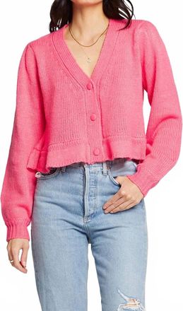 Saltwater Luxe Lyle Cardigan In Pink