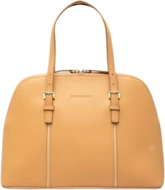 Burberry Pre-owned Vintage Handbag - Dames - Vintage Handtas - Bruin - ONE Size - Leer - Vintage