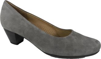 Gabor Khaki en grijze pumps - Dames - Pumps - Grijs - 37 1/2 EU - Leer - Schoenen