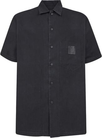 Givenchy Zwart T-shirt met Korte Mouwen - Heren - Korte mouwen Overhemden - Zwart - M - Katoen - Overhemden