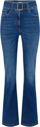 Elisabetta Franchi Jeans - Dames - Flared Jeans - Blauw - W28 - Denim - Jeans