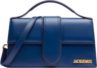 Jacquemus NavyLeather Le Grand Bambino Womens Handbag
