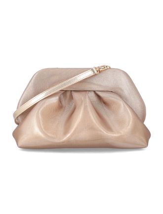 Themoir&egrave; Medium Pleated Clutch In Recycled Bios Mesh