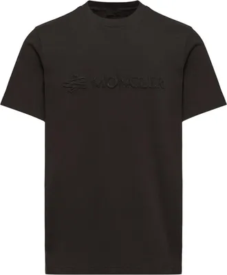 Moncler Moncler Logo Cotton T-shirt, Men, Black, Size: 3xl