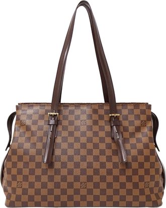 Louis Vuitton Brown Damier Canvas Handbag Tote Bag (Pre-Owned)