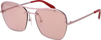 Pucci Vierkante Metalen Zonnebril - Dames - Zonnebrillen - Roze - ONE Size - Accessoires