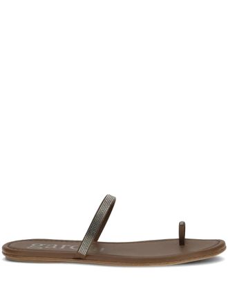 Pedro Garcia Pita embellished sandals - Brown
