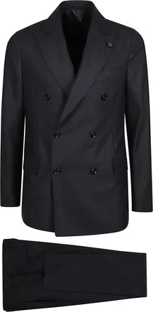 Lardini Hombre, Trajes, Azul, Talla: 2XL