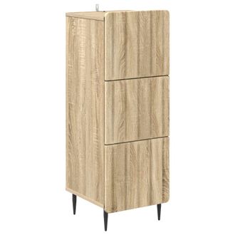 vidaXL Cajonera 33 X 34,5 X 92 Cm Madera De Ingenier&iacute;a Roble Sonoma Vidaxl