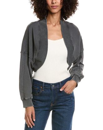 Vintage Havana Garment-Dye French Terry Shrug