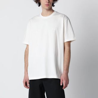 Yohji Yamamoto Chalk white T-shirt with logo