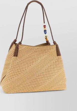 Etro large raffia shoulder bag