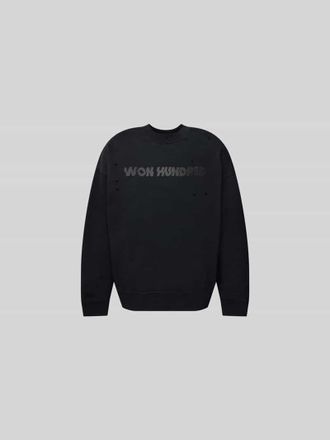 Won Hundred Sweatshirt im Destroyed-Look in Black, Gr&ouml;&szlig;e XL