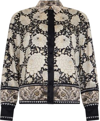 Roberto Cavalli Camicia a fiori - Toni neutri