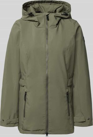 G.I.G.A. DX Regular Fit Regenmantel mit Logo-Detail in Oliv, Gr&ouml;&szlig;e 36