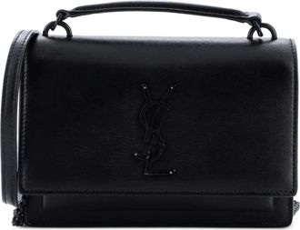 Saint Laurent Borsa a tracolla Sunset con catena - Nero