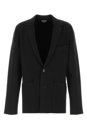 Tom Ford Black Notched Lapel Blazer