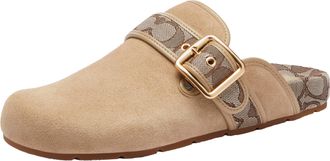 Coach Coach Womens Archival Buckle Clog, Oat, 7 UK