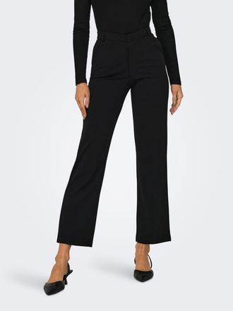 Jacqueline de Yong Anzughose JDY JDYGEGGO STRAIGHT PANT JRS NOOS, Damen, Gr. XL (42), L&auml;nge 32, schwarz, Web, Obermaterial: 95% Polyester, 5% Elasthan, unifarben, normal