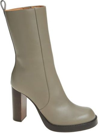 Tod's Tube Block Heel Bootie in Tortora Scuro at Nordstrom, Size 10Us