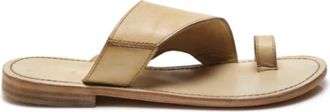 Free People Womens Sant Antoni Leather Sandals In Popcorn