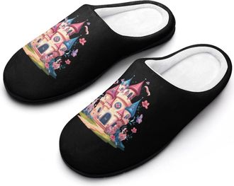 Generic Magic Castle Mens Slippers Comfortable And Non-slip Cotton Slipper Shoe for House
