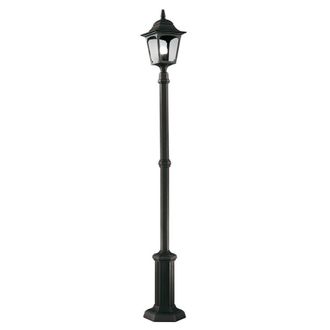 Netlighting Chapel 1 Light Outdoor Lamp Post Black IP44 E27