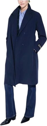 Lola Casademunt Trench Tecnico con Trapuntatura Fine - - Coats - Donna - Blu - L