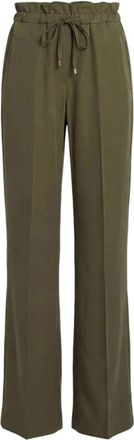 Liu Jo Trekkoord Broek - Dames - Wijde Broeken - Groen - XL - Broeken