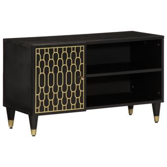 vidaXL Vidaxl - Mueble De Tv Madera Maciza De Mango 80x31,5x46 Cm