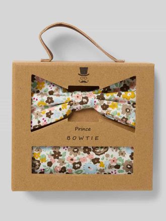 Prince Bowtie Fliege und Einstecktuch im Set in GELB, Größe 1