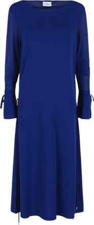 Ferragamo Long-Sleeved Midi Dress