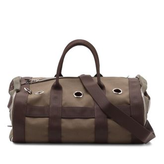 Herm&egrave;s Pre-owned Hermes Toile Military Dog Carrier Ladies 42NSSG65I8UTAJ5R