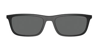 Emporio Armani EA4160C Clip-On Only 500187 Mens Sunglasses Black Size 55