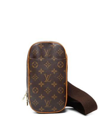 Louis Vuitton 2004 Pochette Gange Monogram messenger bag - unisex - PVC - One Size - Brown