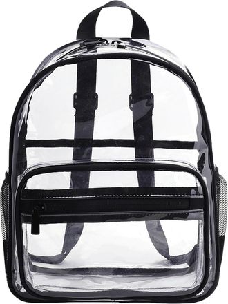 Generic Clear Backpack Bookbag - See Through Large School Bag, Transparent Tote| Lightweight Pack With Adjustable Shoulder Straps For Students Children Teens 