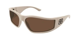 Balenciaga BB0457S 005 Mens Sunglasses White Size 74