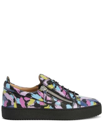 Giuseppe Zanotti Sneakers Frankie con doppia zip - Multicolore