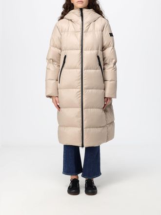 Peuterey Piumino lungo in nylon trapuntato con cappuccio e imbottitura in piuma