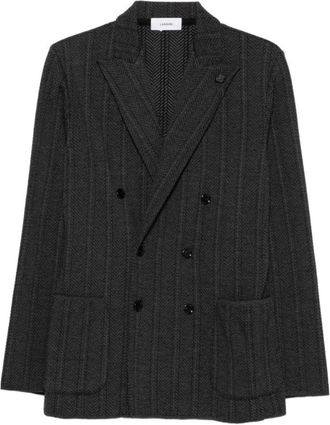Lardini Jassen, Heren, Grijs, XL, Blazers