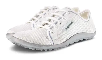 Leguano Barfussschuh LEGUANO AKTIV, Damen, Gr. 36, weiss (wei&szlig;), Textil, Schuhe Barfussschuh, Freizeitschuh, Halbschuh, Schn&uuml;rschuh mit ergonomischer Formgebu