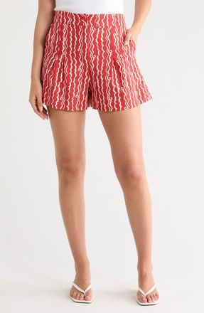 Dress To Wave Print Shorts in Red Atlantica at Nordstrom Rack, Size Xx-Small