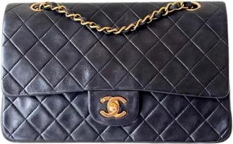 Chanel Pre-owned Timeless Classic 25 - Dames - Vintage Schoudertas - Zwart - ONE Size - Leer - Vintage