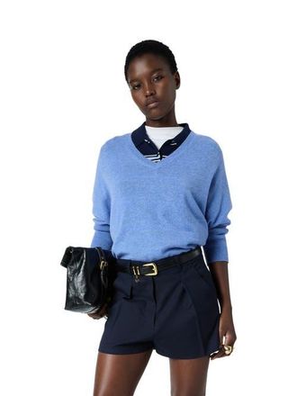 Gerard Darel Lenae V-Neck Loose Fit Jumper in Periwinkle at Nordstrom