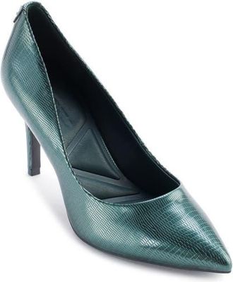 Karl Lagerfeld Royale Pointed Toe Pump in Forest Green at Nordstrom, Size 5
